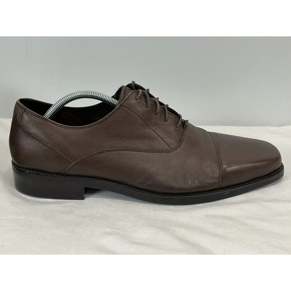Cole Haan Oxford Cap Toe Shoes Sz 13 M GUC Brown Men's Leather